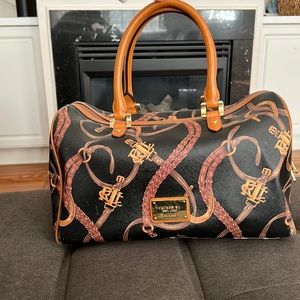 Ralph Lauren Caldwell Belting Barrel Satchel